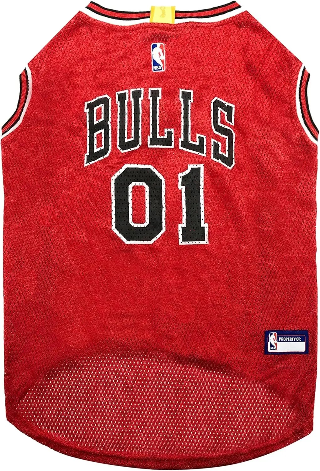 Official NBA Dog Jersey – Licensed Basketball Pet Tank for All Teams & Sizes Chicago Bulls