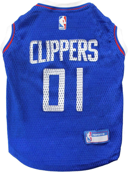 Official NBA Dog Jersey – Licensed Basketball Pet Tank for All Teams & Sizes Los Angeles Clippers
