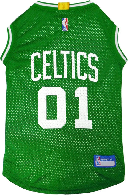Official NBA Dog Jersey – Licensed Basketball Pet Tank for All Teams & Sizes Boston Celtics