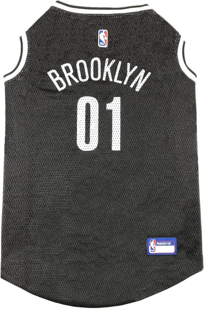 Official NBA Dog Jersey – Licensed Basketball Pet Tank for All Teams & Sizes Brooklyn Nets Medium