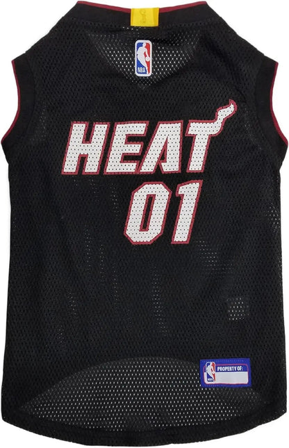 Official NBA Dog Jersey – Licensed Basketball Pet Tank for All Teams & Sizes Miami Heat