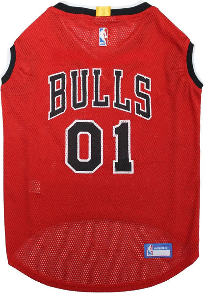 Official NBA Dog Jersey – Licensed Basketball Pet Tank for All Teams & Sizes Chicago Bulls X-Large