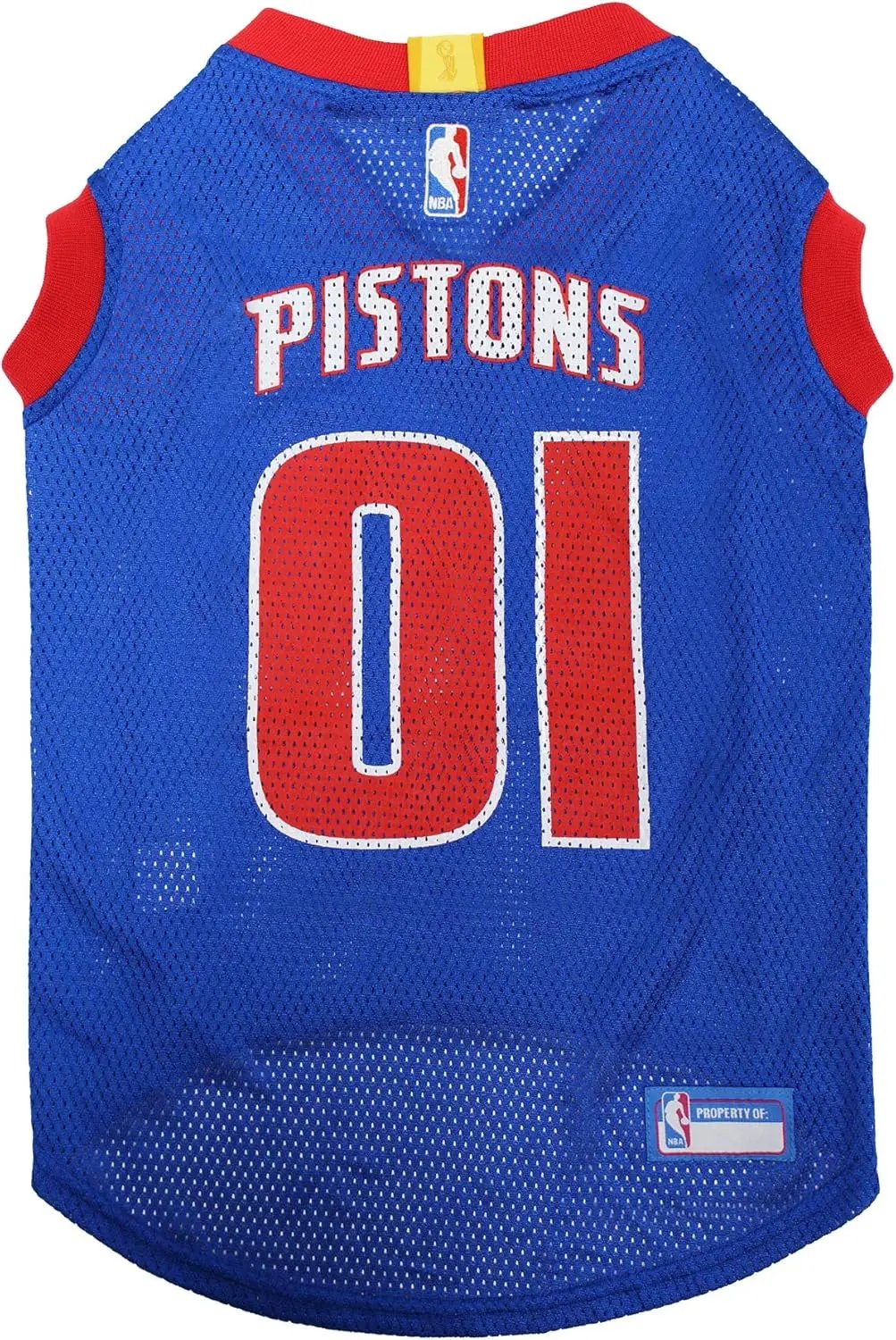 Official NBA Dog Jersey – Licensed Basketball Pet Tank for All Teams & Sizes Detroit Pistons
