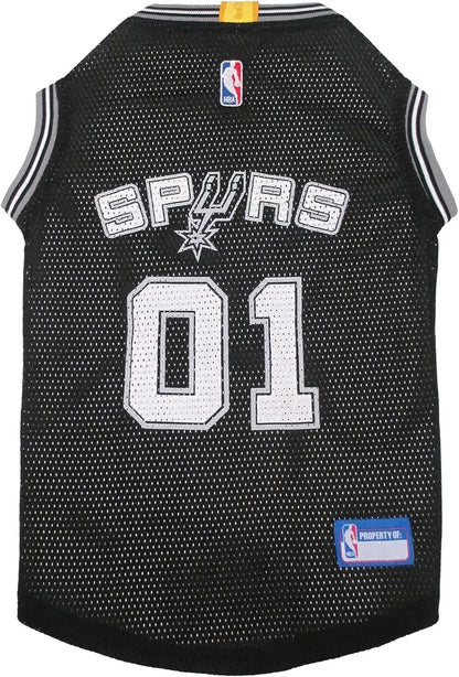Official NBA Dog Jersey – Licensed Basketball Pet Tank for All Teams & Sizes San Antonio Spurs X-Large