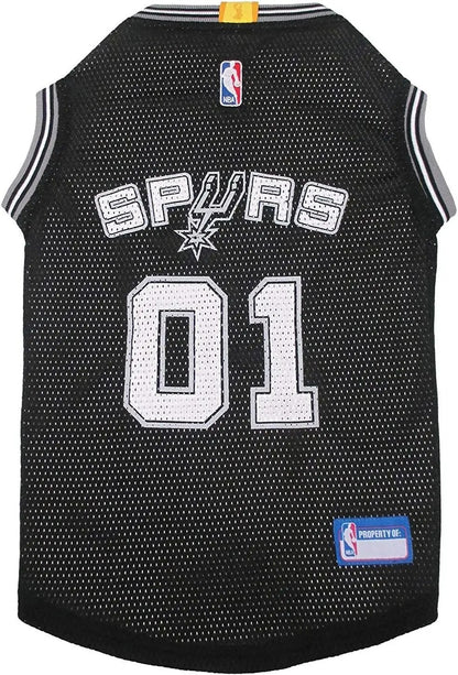 Official NBA Dog Jersey – Licensed Basketball Pet Tank for All Teams & Sizes San Antonio Spurs Small