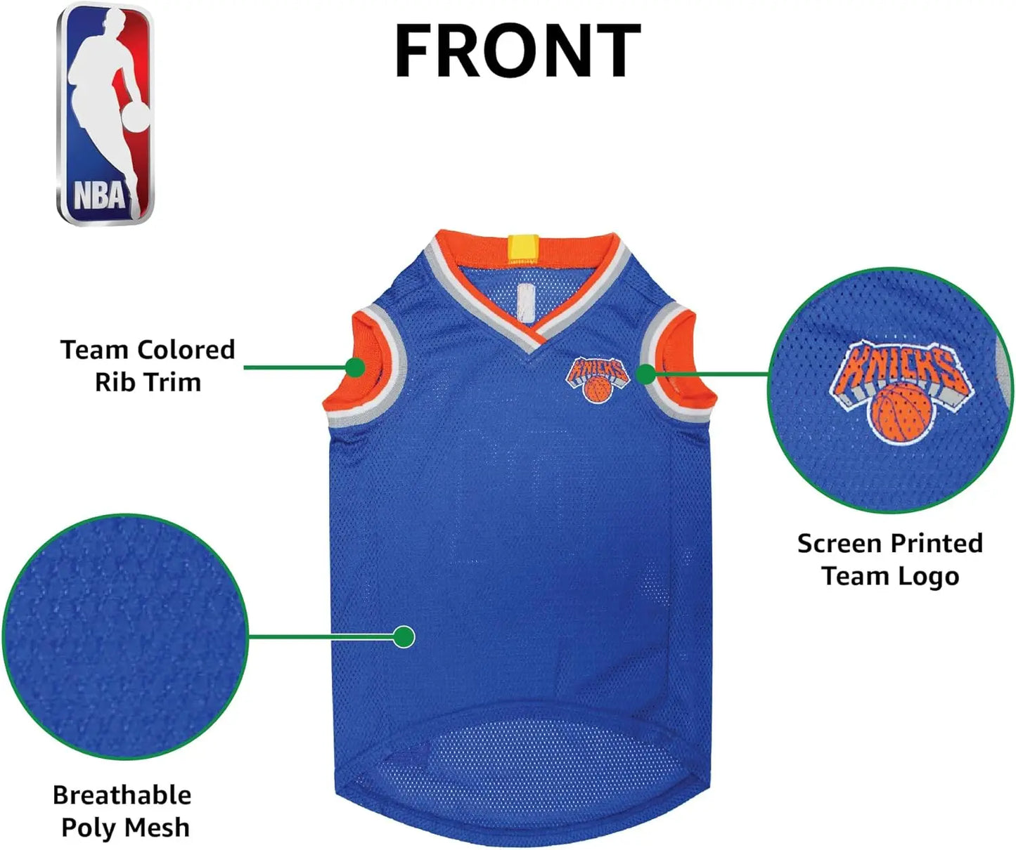 Official NBA Dog Jersey – Licensed Basketball Pet Tank for All Teams & Sizes