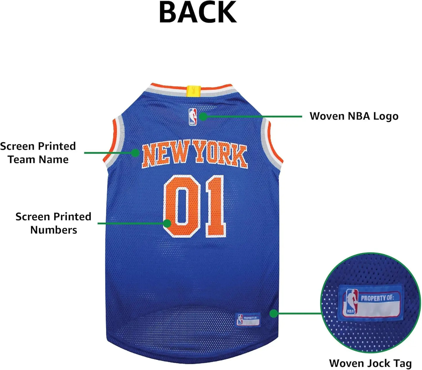 Official NBA Dog Jersey – Licensed Basketball Pet Tank for All Teams & Sizes