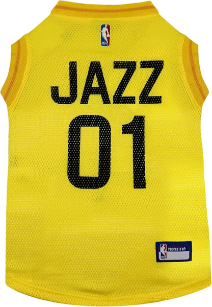 Official NBA Dog Jersey – Licensed Basketball Pet Tank for All Teams & Sizes Utah Jazz
