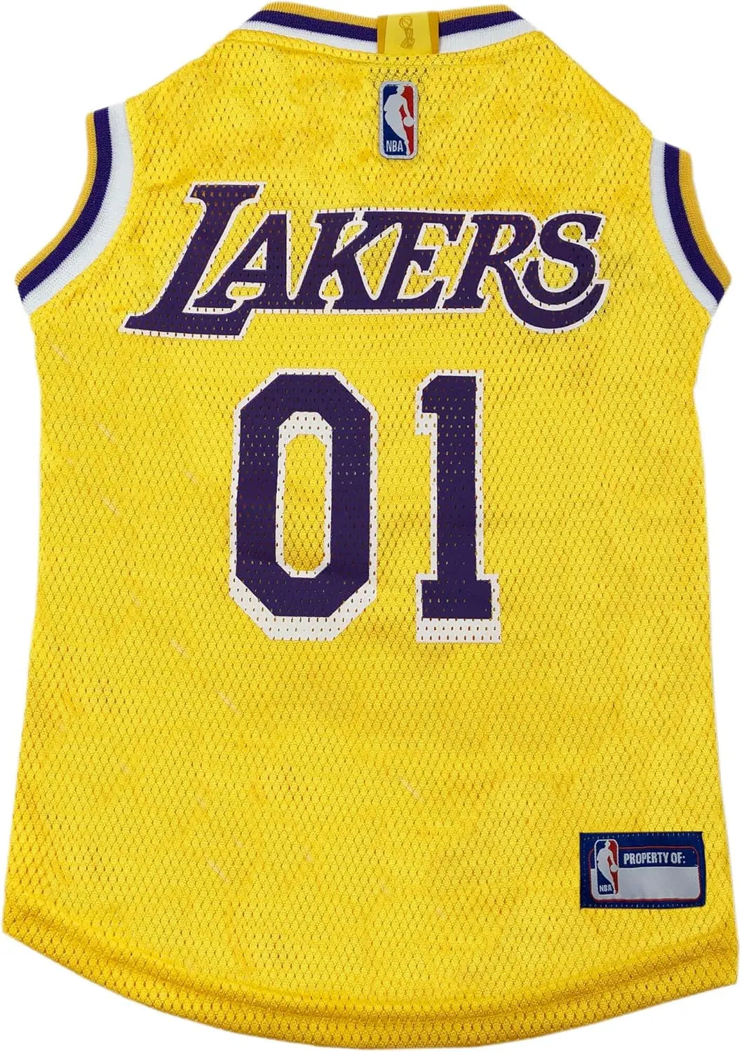 Official NBA Dog Jersey – Licensed Basketball Pet Tank for All Teams & Sizes Los Angeles Lakers