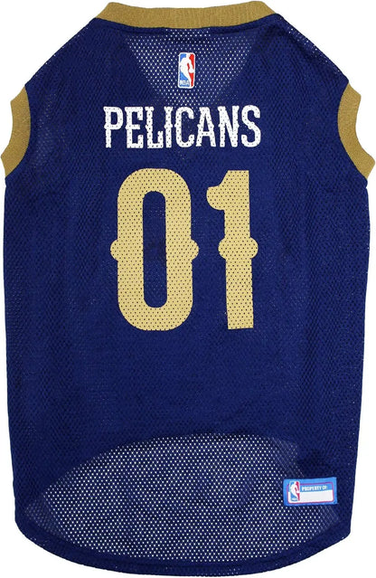 Official NBA Dog Jersey – Licensed Basketball Pet Tank for All Teams & Sizes New Orleans Pelicans Medium
