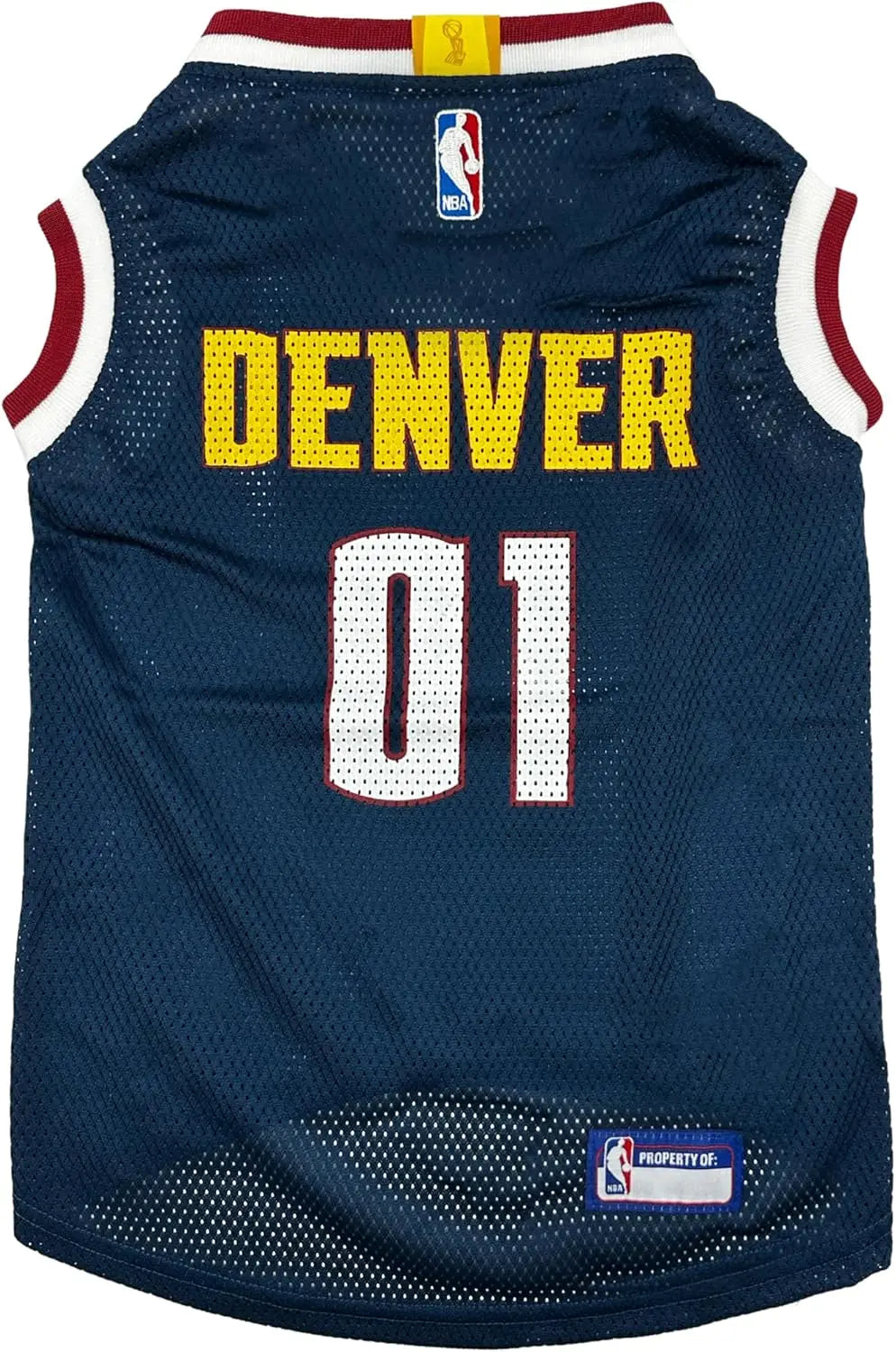 Official NBA Dog Jersey – Licensed Basketball Pet Tank for All Teams & Sizes Denver Nuggets