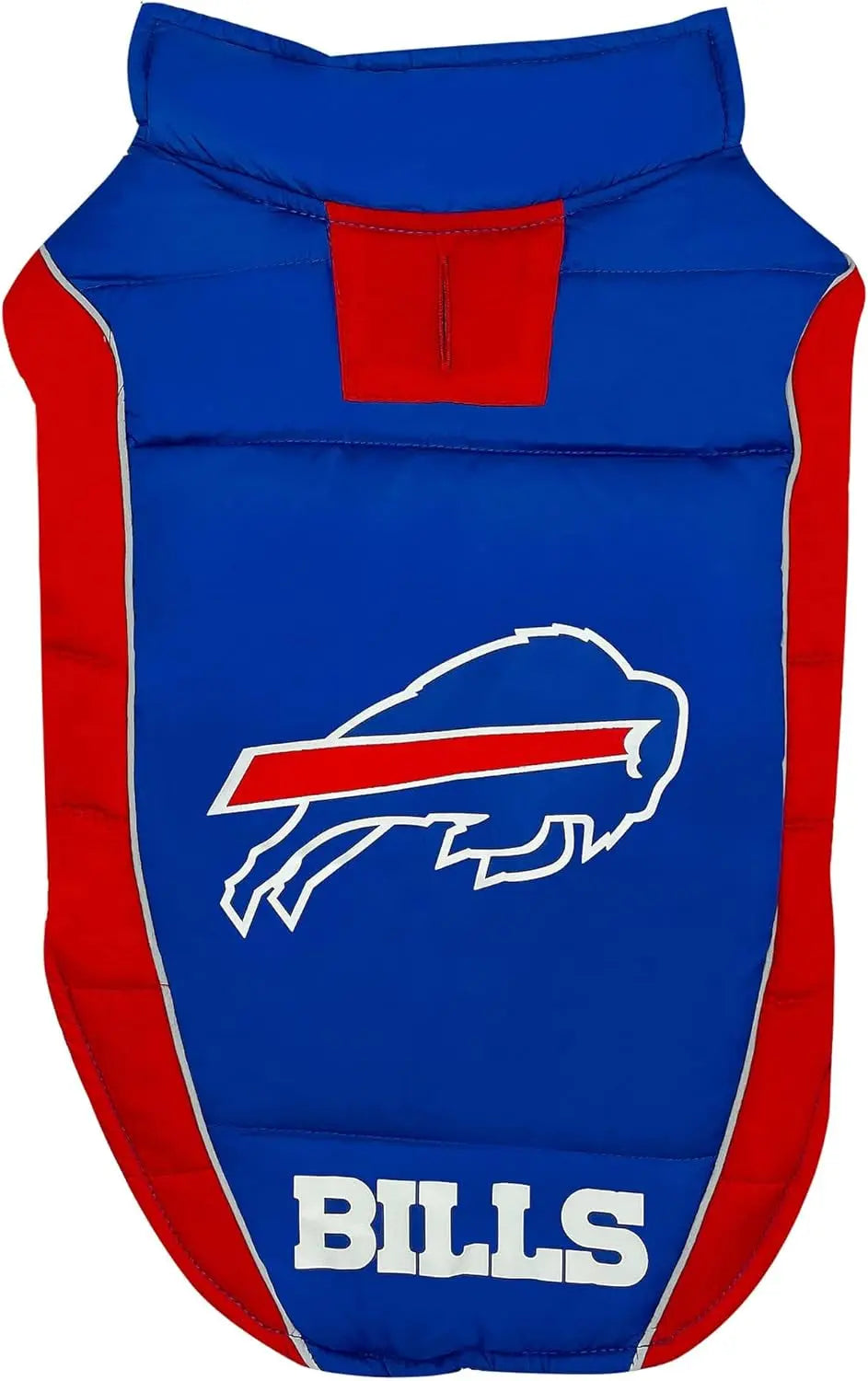 Official NFL Dog & Cat Puffer Vest (All Teams) – Waterproof & Warm Winter Coat Buffalo Bills Large