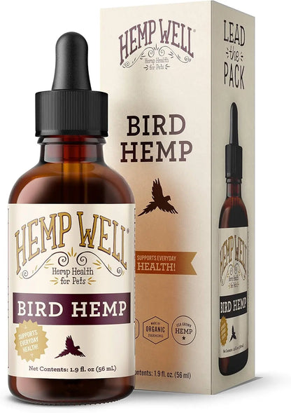 Organic Hemp Oil for Birds 2oz Feather & Immune Support Parrot Default Title
