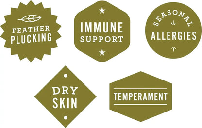 Organic Hemp Oil for Birds 2oz Feather & Immune Support Parrot