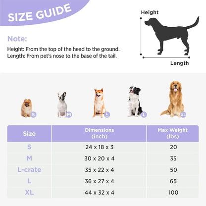 Orthopedic Dog Bed for Large Dogs | Waterproof Plush Mat w/ Washable Cover