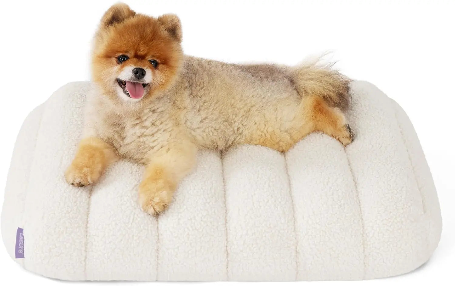Orthopedic Dog Bed for Large Dogs | Waterproof Plush Mat w/ Washable Cover Cream 24"L X 18"W X 3"Th