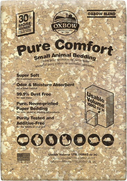 Oxbow Pure Comfort Small Animal Bedding, 99.9% Dust-Free Natural Paper