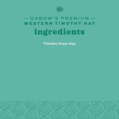 Oxbow Western Timothy Hay 90oz Natural Grass for Rabbits Guinea Pigs