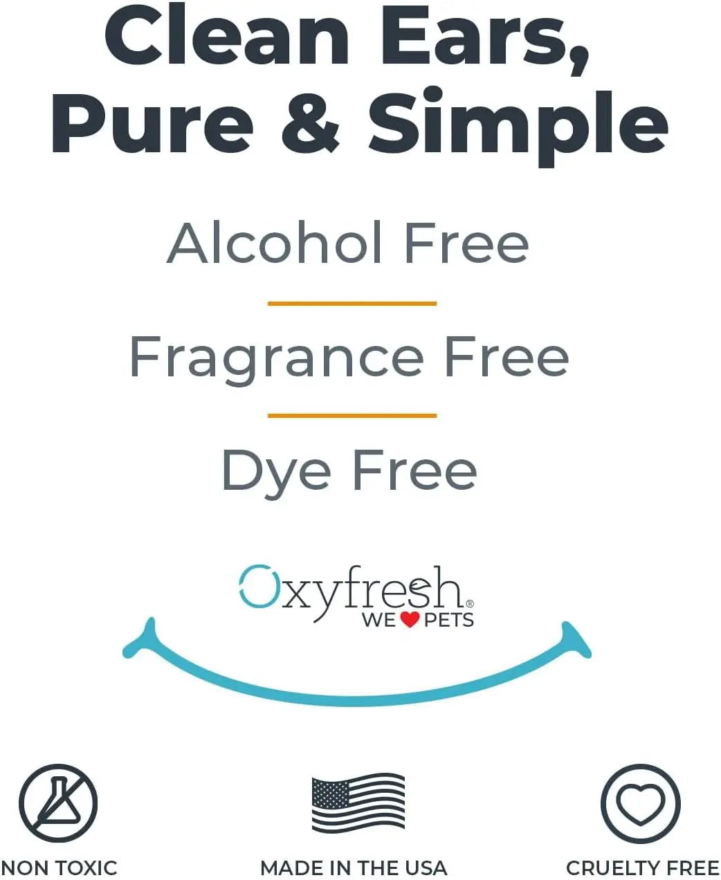 Oxyfresh Advanced Pet Ear Cleaner for Dogs & Cats Sting-Free 8 oz