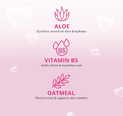 Paris Hilton Dog Shampoo Sulfate-Free Vegan Oatmeal Aloe Hypoallergenic 16oz