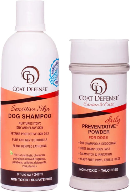 Paw Licker Bundle Dog Yeast Relief Powder & Sensitive Skin Shampoo Default Title