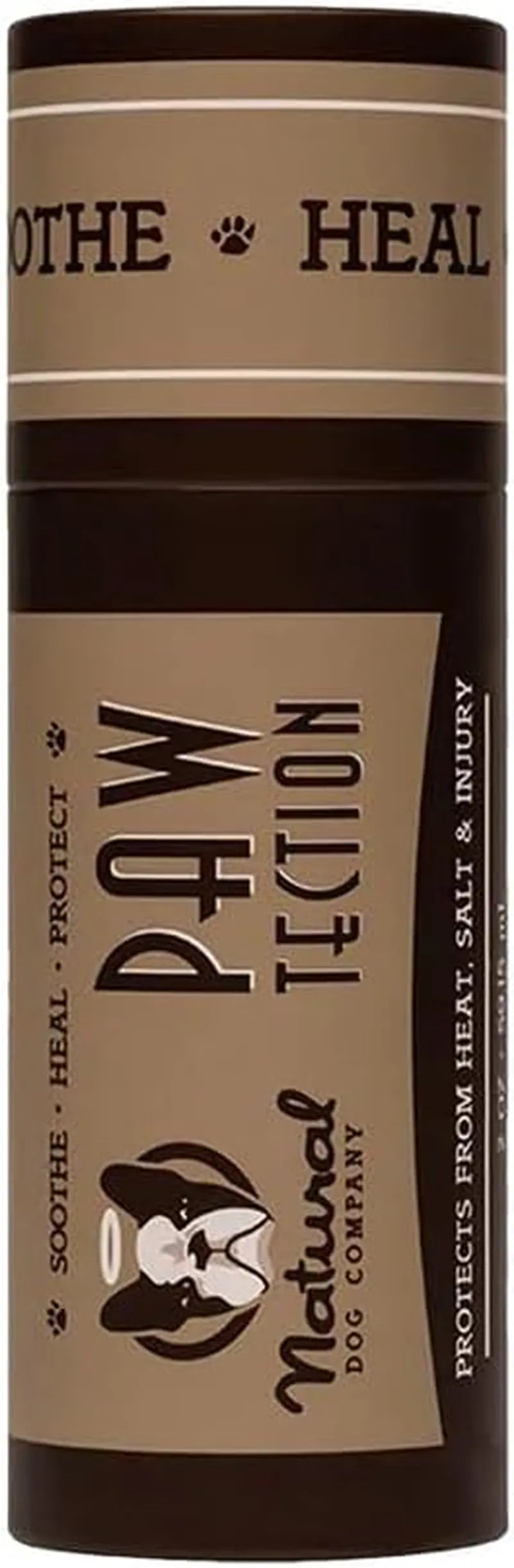 Paw Soother Balm & Wax – Natural Dog Paw Care with Coconut & Hempseed Oils Pawtection Stick - 2 Oz.