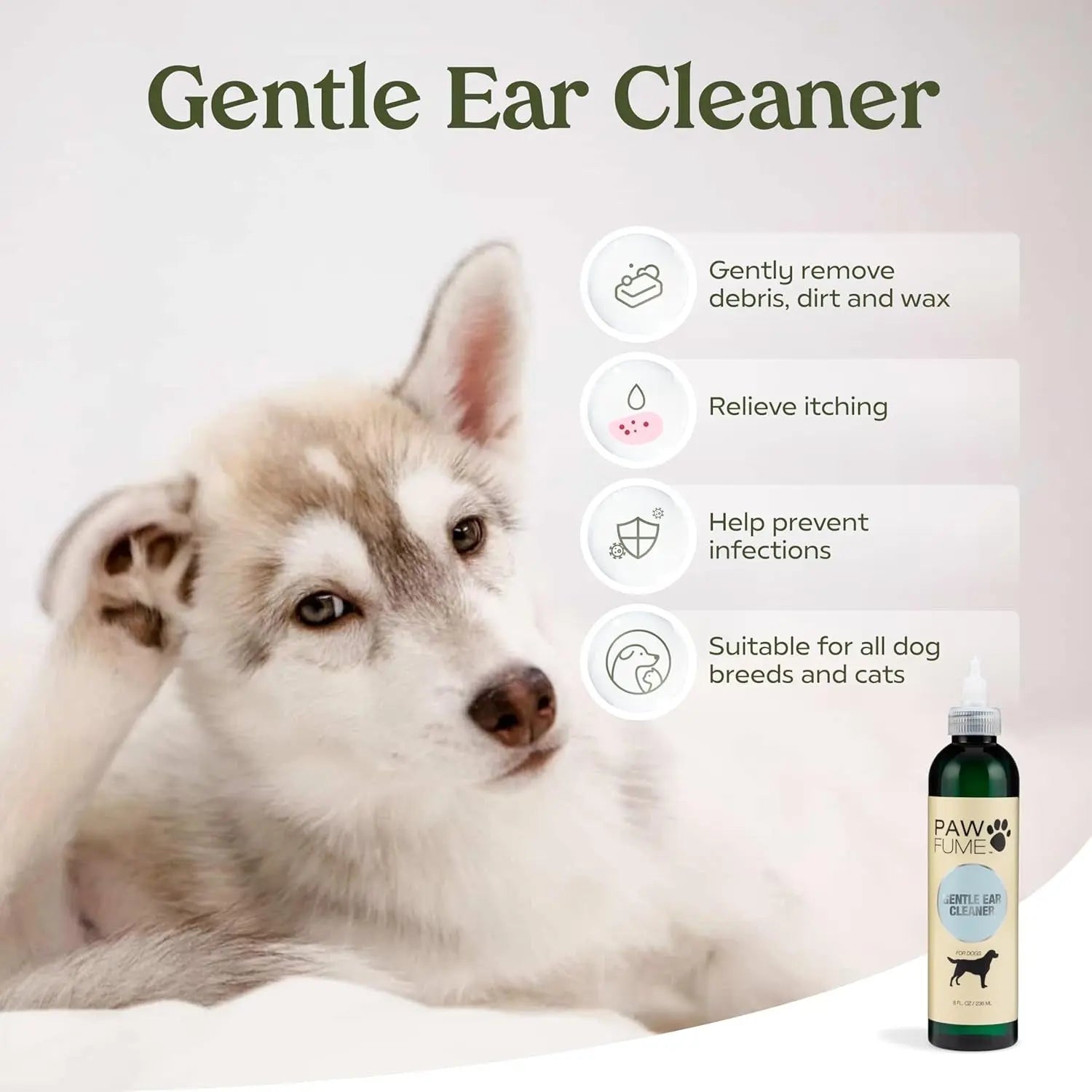 Pawfume Dog Spa Gift Basket 6-Piece Probiotic Deodorizer & Grooming Set