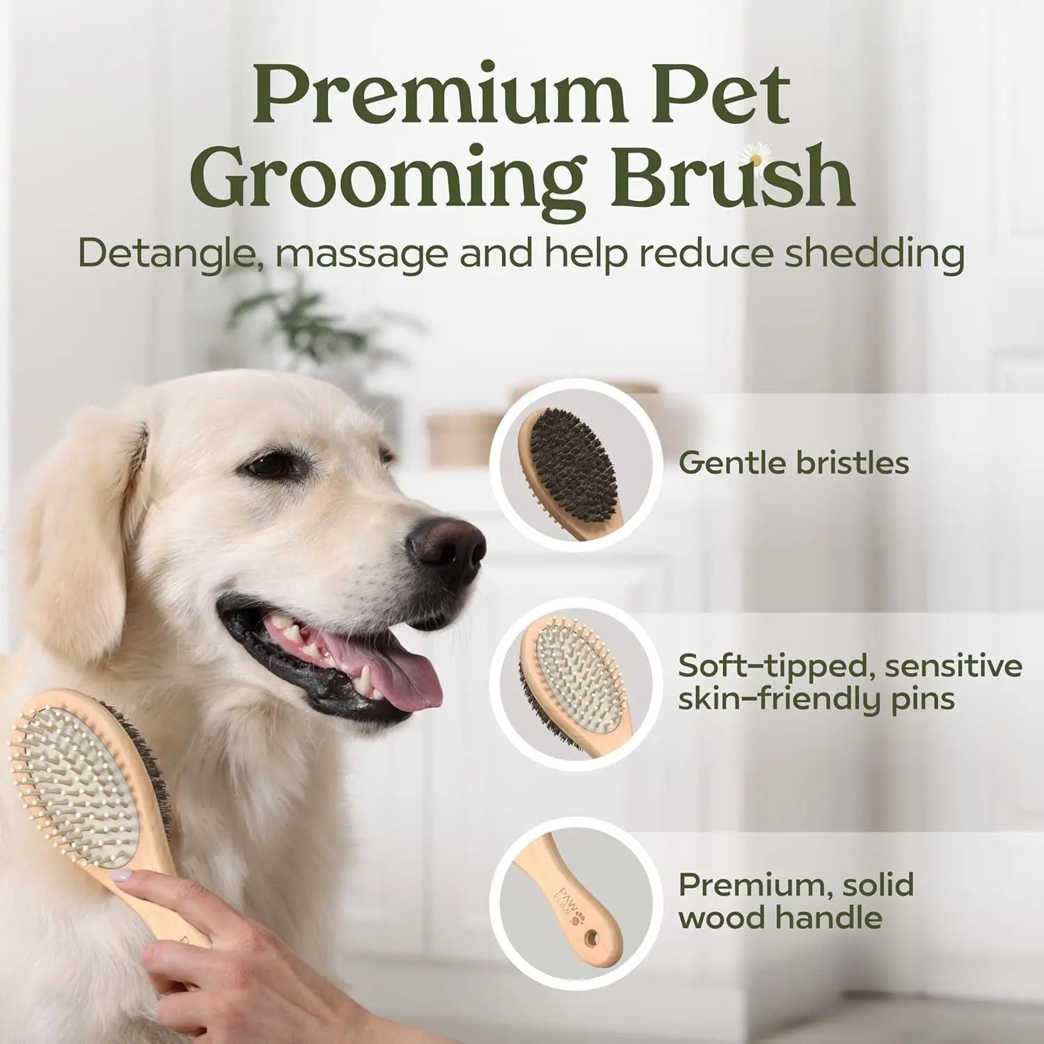 Pawfume Dog Spa Gift Basket 6-Piece Probiotic Deodorizer & Grooming Set