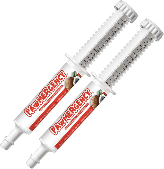 Pawmergency Activated Charcoal Pet First Aid Kit –Poison Rescue 2 Pack (30ml) 2 Tubes (Dogs 31 - 60Lbs) 12 Off