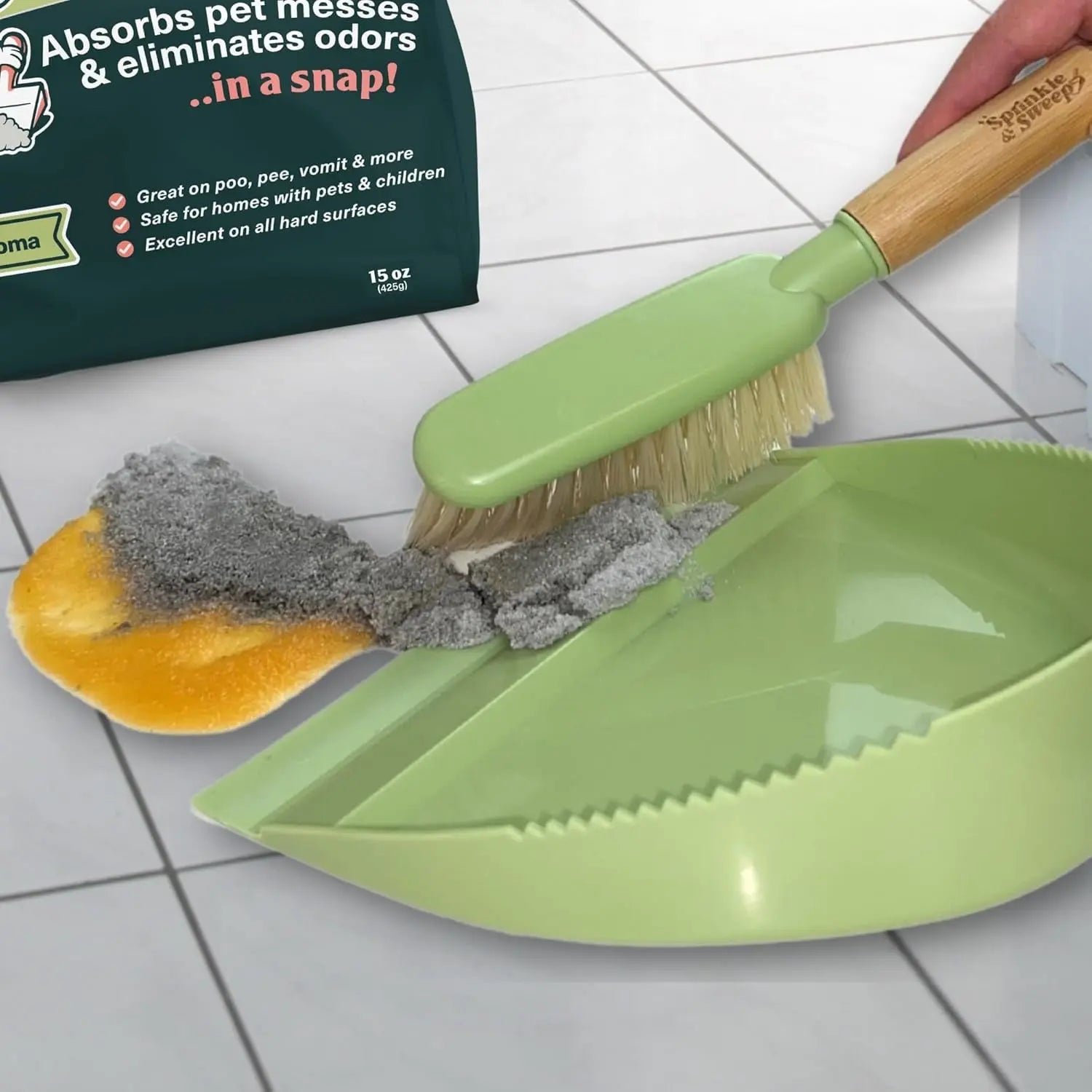 Pet Accident Cleanup Powder Dog Pee Vomit Potty Training Absorbent Odor Remover
