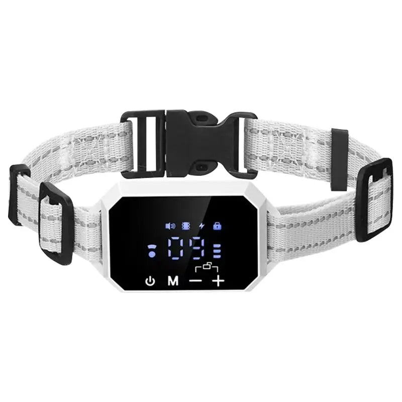 Pet GPS Training Collar Wireless Fence – Waterproof IP67, Safe Dog Tracker White