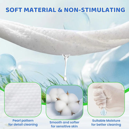 Pet Glove Wipes for Dogs, Cats & Small Animals, Unscented Grooming Wipes 24ct