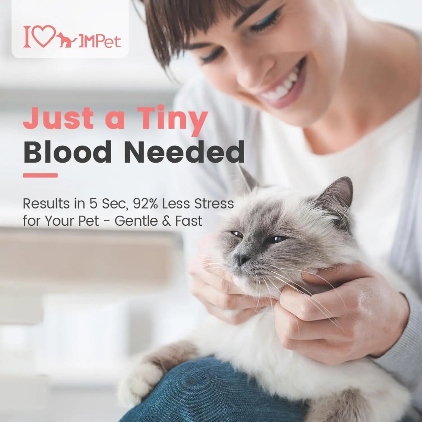 Pet Glucose Meter Kit for Dogs Cats Rabbits | Blood Sugar Monitor w/ 50 Strips