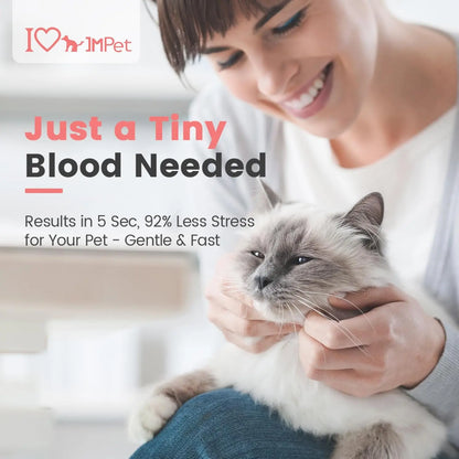 Pet Glucose Meter Kit for Dogs Cats Rabbits | Blood Sugar Monitor w/ 50 Strips