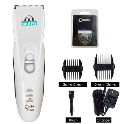 Pet Hair Clipper Trimmer – Professional, Rechargeable, Low Noise Grooming Tool for Dogs & Cats No Box Add 1Pc Blade