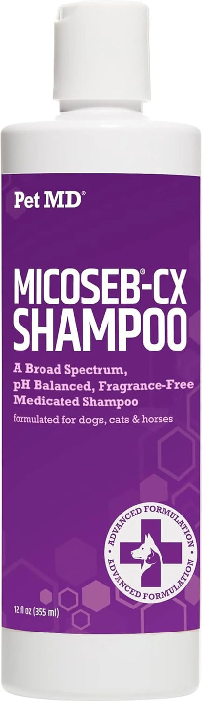 Pet MD Micoseb-CX Medicated Shampoo for Dogs, Cats & Horses – 12 Oz Default Title