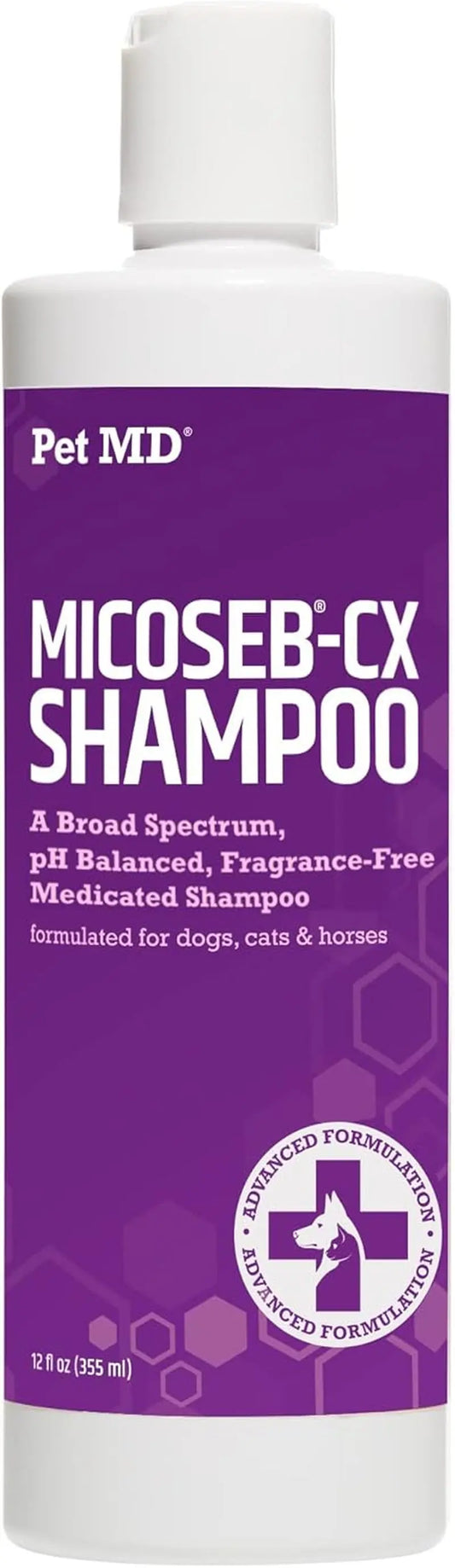 Pet MD Micoseb-CX Medicated Shampoo for Dogs, Cats & Horses – 12 Oz Default Title