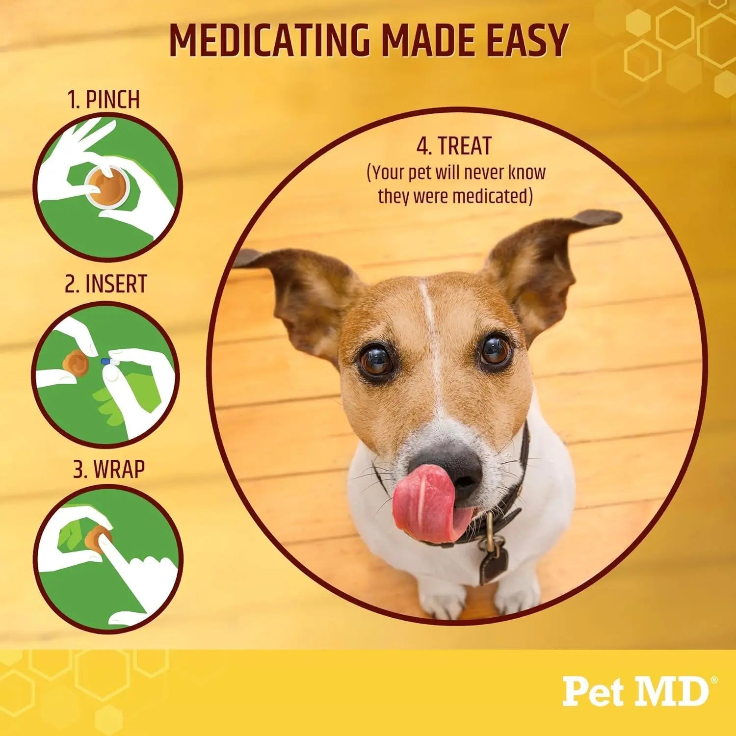 Pet MD Wrap-A-Pill Dog Pill Paste, Cheese & Bacon Flavor, Low Calorie