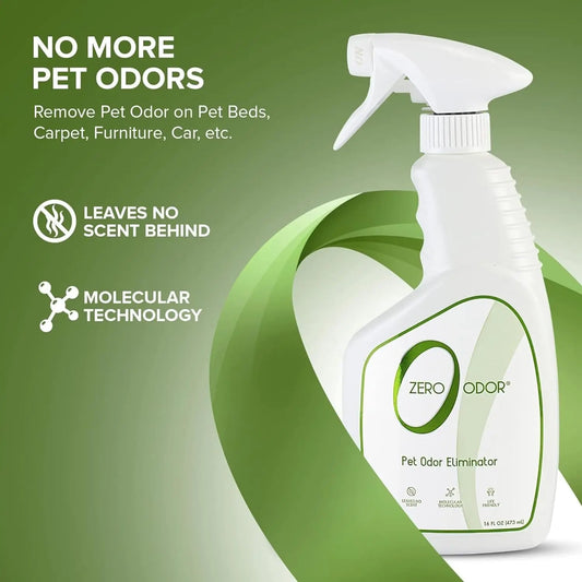 Pet Odor Eliminator Spray – Removes Tough Odors, Safe & Non-Toxic, 400+ Sprays