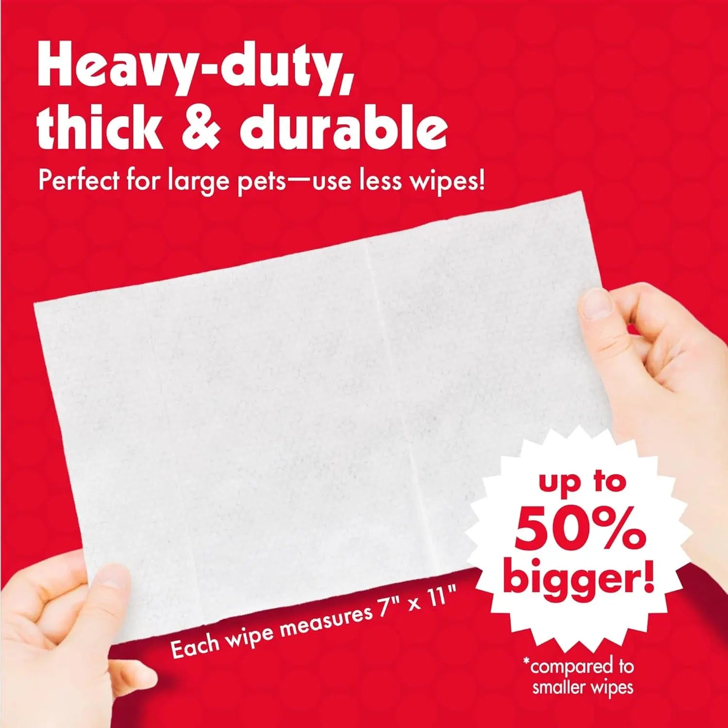 Pet Wipes for Dogs & Cats – 100 Large Grooming Wipes for Ears, Face, Eyes & Paws