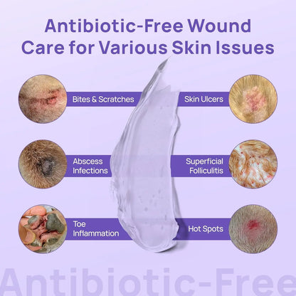 Pet Wound Care Hydro Gel for Dogs & Cats, Hot Spot & Skin Relief – 3.4 oz