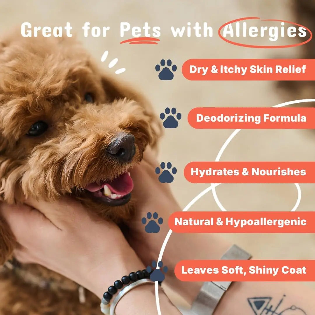 Pets Are Kids Too Oatmeal Dog Shampoo, Hypoallergenic Anti-Itch, Coconut Cleanser, 17 oz