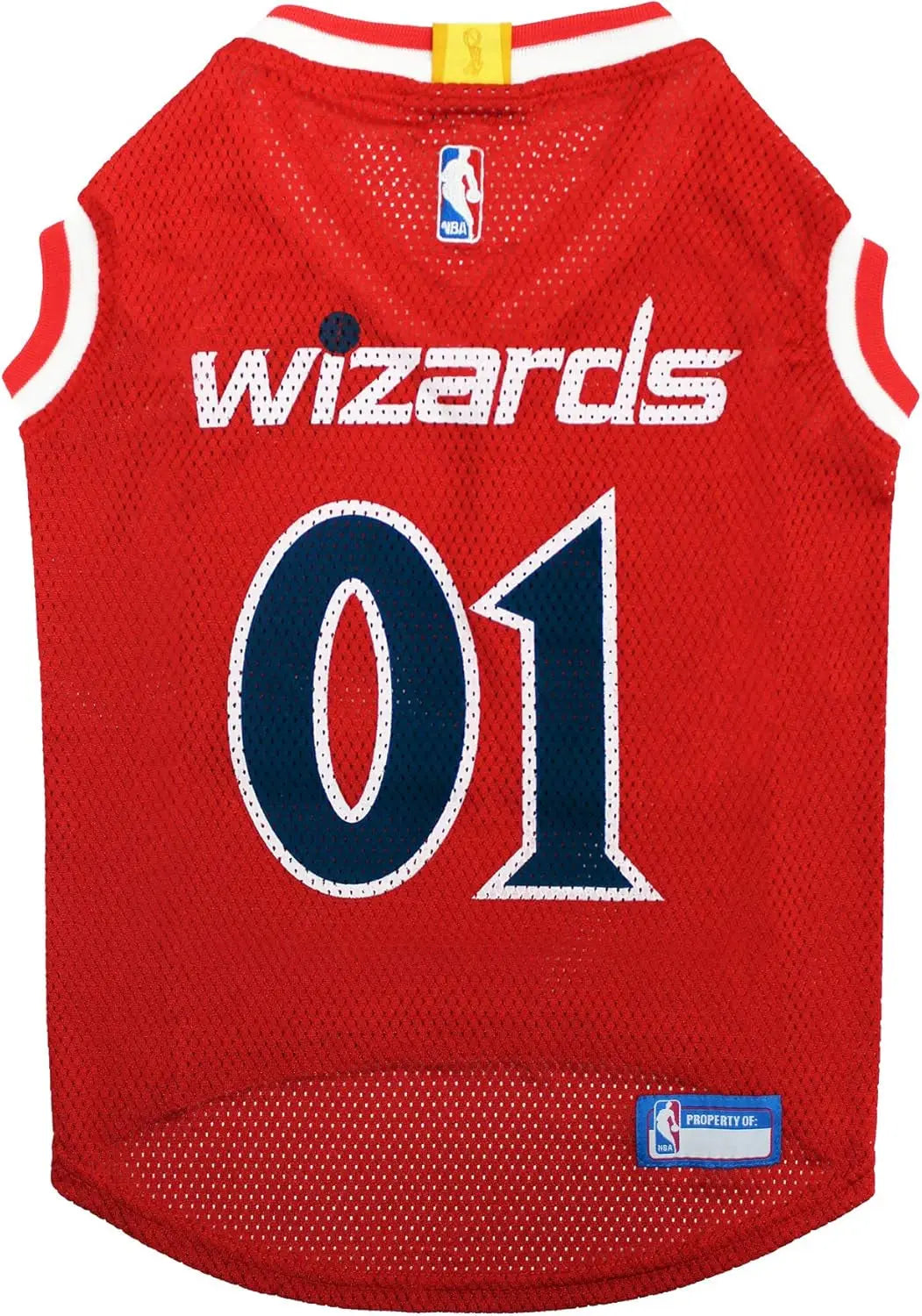Pets First NBA Dog Jersey Tank Top Basketball Pet Shirt – All Teams & Sizes Washington Wizards