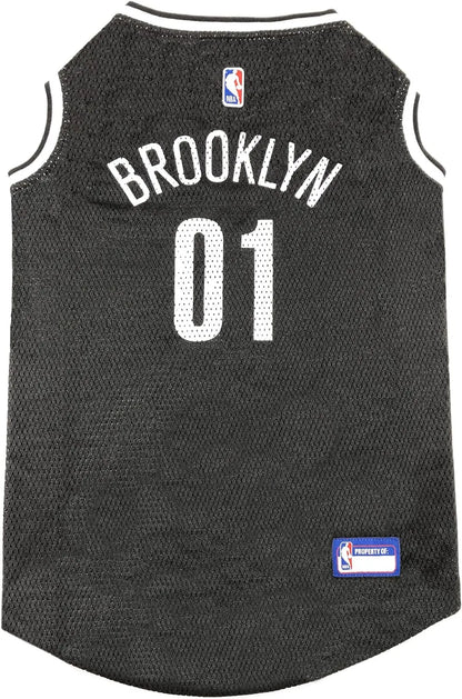Pets First NBA Dog Jersey Tank Top Basketball Pet Shirt – All Teams & Sizes Brooklyn Nets