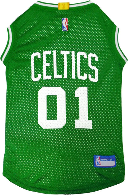 Pets First NBA Dog Jersey Tank Top Basketball Pet Shirt – All Teams & Sizes Boston Celtics