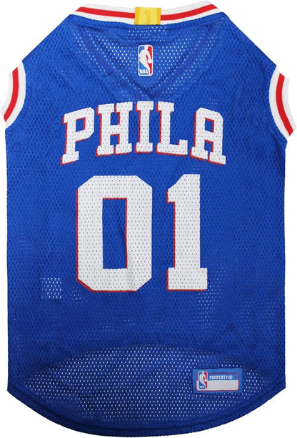 Pets First NBA Dog Jersey Tank Top Basketball Pet Shirt – All Teams & Sizes Philadelphia 76Ers