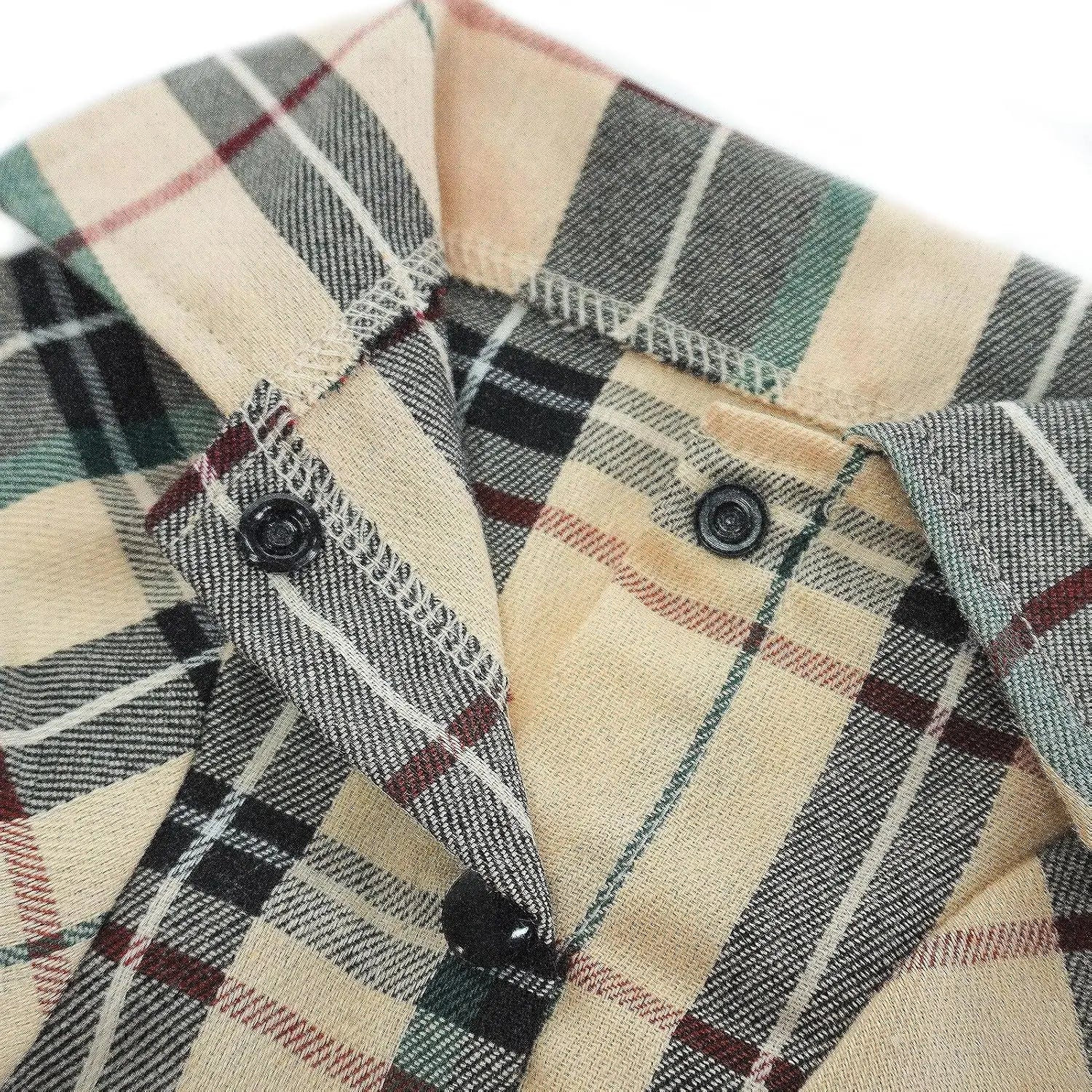 Plaid Dog Polo Shirt Soft Pet Outfit for Small & Medium Dogs and Cats