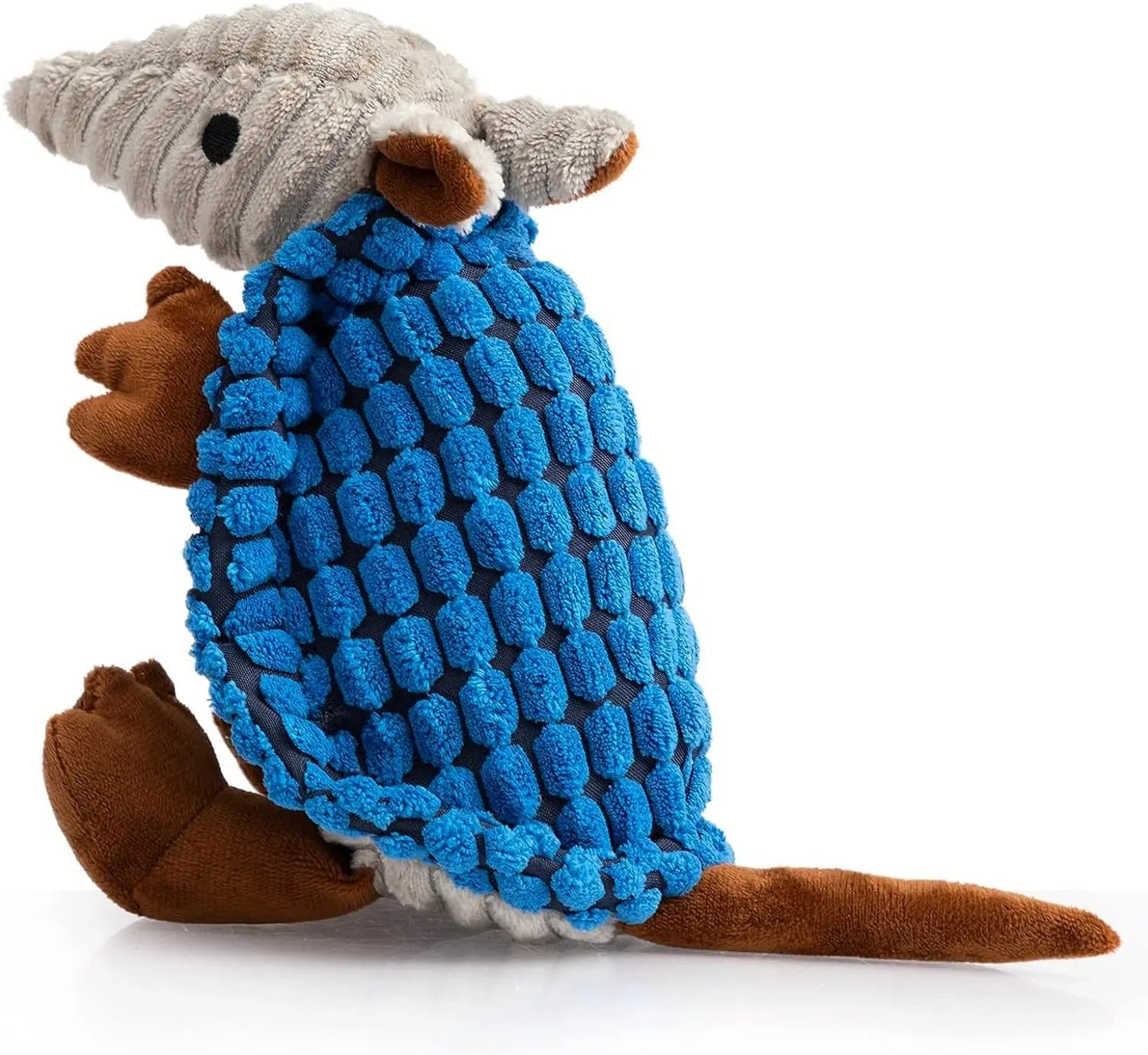 Armadillo Squeaky Plush Dog Toy, Soft Chew Toy for Small & Medium Dogs
