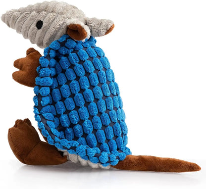 Armadillo Squeaky Plush Dog Toy, Soft Chew Toy for Small & Medium Dogs