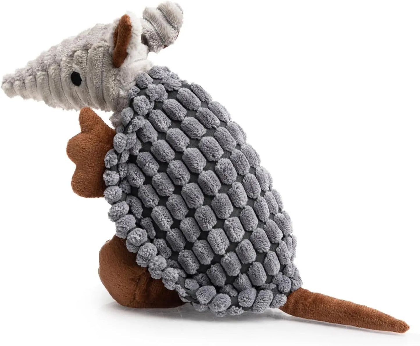 Armadillo Squeaky Plush Dog Toy, Soft Chew Toy for Small & Medium Dogs